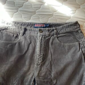 Grey corduroy pants